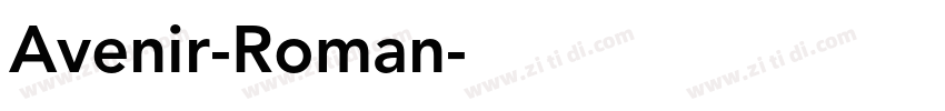 Avenir-Roman字体转换
