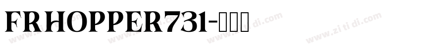 FRHopper731字体转换