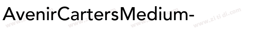 AvenirCartersMedium字体转换