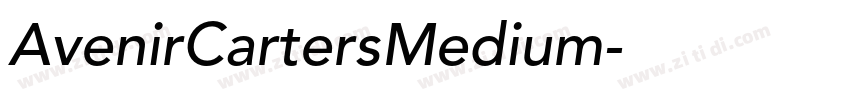 AvenirCartersMedium字体转换