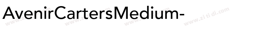 AvenirCartersMedium字体转换