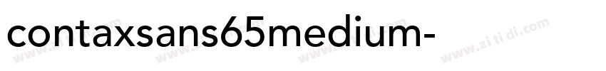 contaxsans65medium字体转换