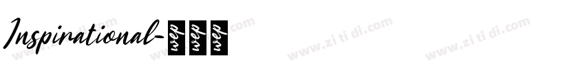 Inspirational字体转换