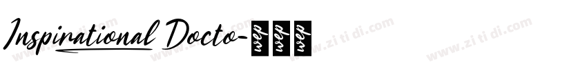 Inspirational_Docto字体转换 Inspirational_Docto字体转换