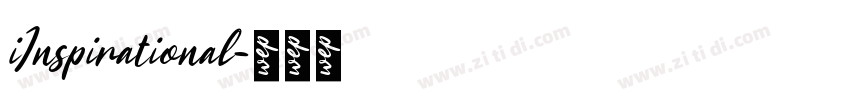 iInspirational字体转换