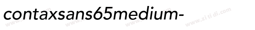 contaxsans65medium字体转换
