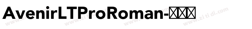 AvenirLTProRoman字体转换
