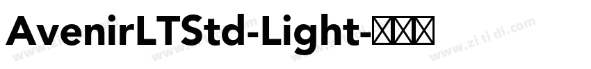 AvenirLTStd-Light字体转换