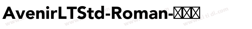 AvenirLTStd-Roman字体转换