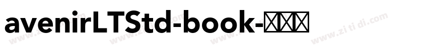 avenirLTStd-book字体转换