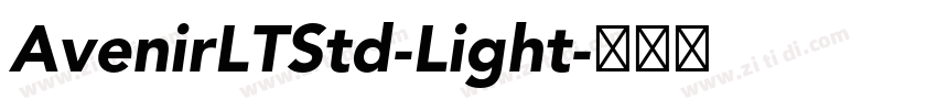 AvenirLTStd-Light字体转换
