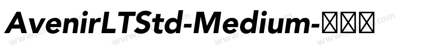 AvenirLTStd-Medium字体转换
