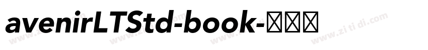 avenirLTStd-book字体转换