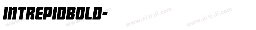 IntrepidBold字体转换