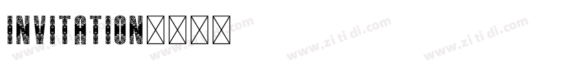 INVITATION字体转换