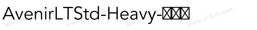 AvenirLTStd-Heavy字体转换