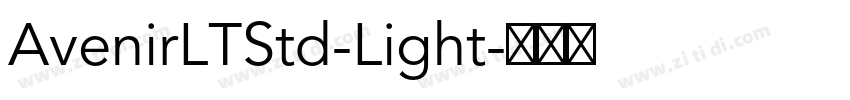 AvenirLTStd-Light字体转换
