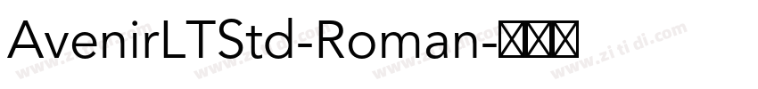 AvenirLTStd-Roman字体转换