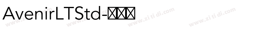 AvenirLTStd字体转换