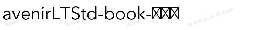avenirLTStd-book字体转换