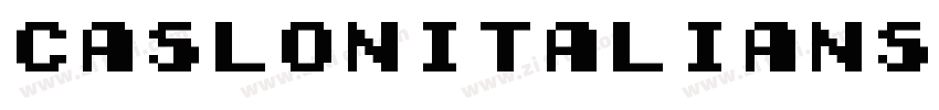 CaslonItalianShaded字体转换