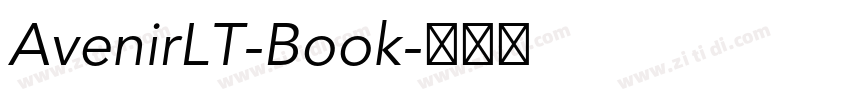 AvenirLT-Book字体转换