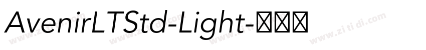 AvenirLTStd-Light字体转换
