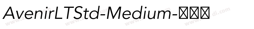 AvenirLTStd-Medium字体转换