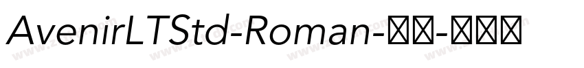 AvenirLTStd-Roman-常规字体转换