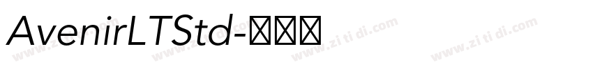 AvenirLTStd字体转换