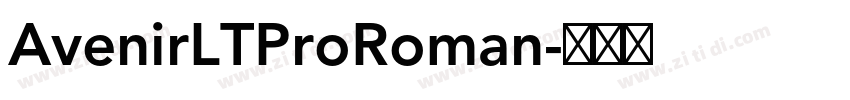 AvenirLTProRoman字体转换