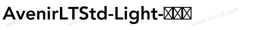AvenirLTStd-Light字体转换