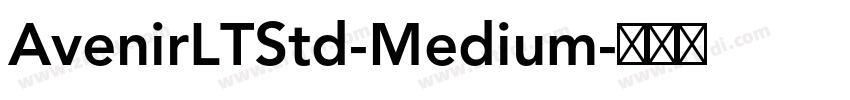 AvenirLTStd-Medium字体转换