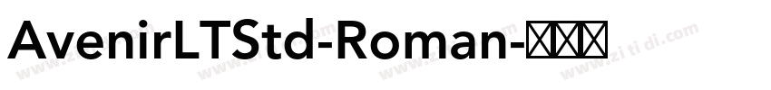 AvenirLTStd-Roman字体转换