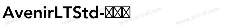 AvenirLTStd字体转换