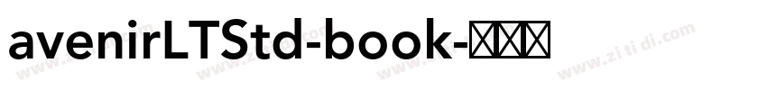 avenirLTStd-book字体转换