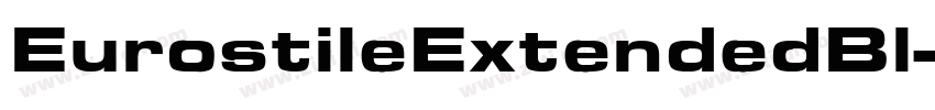 EurostileExtendedBl字体转换