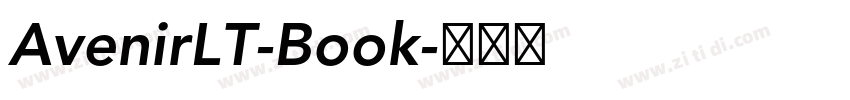 AvenirLT-Book字体转换