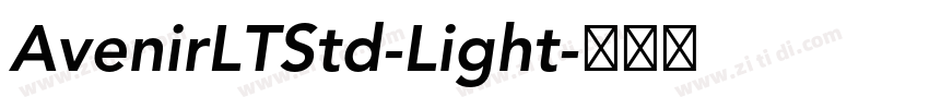 AvenirLTStd-Light字体转换