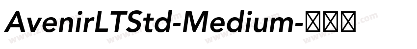 AvenirLTStd-Medium字体转换