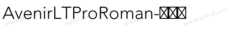 AvenirLTProRoman字体转换