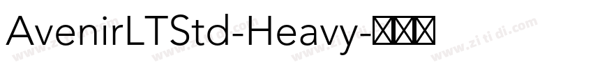 AvenirLTStd-Heavy字体转换