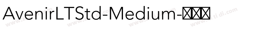 AvenirLTStd-Medium字体转换