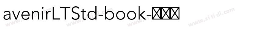 avenirLTStd-book字体转换