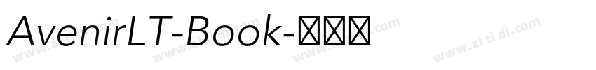 AvenirLT-Book字体转换