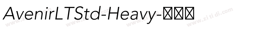 AvenirLTStd-Heavy字体转换