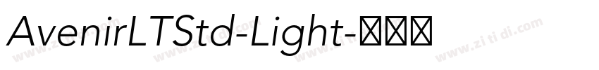 AvenirLTStd-Light字体转换