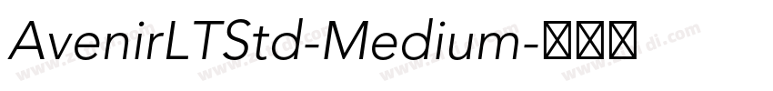 AvenirLTStd-Medium字体转换