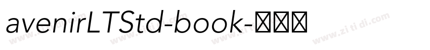avenirLTStd-book字体转换