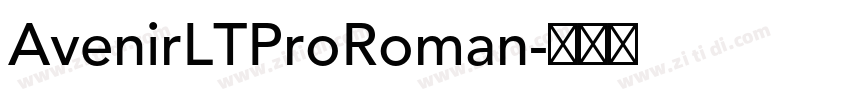 AvenirLTProRoman字体转换